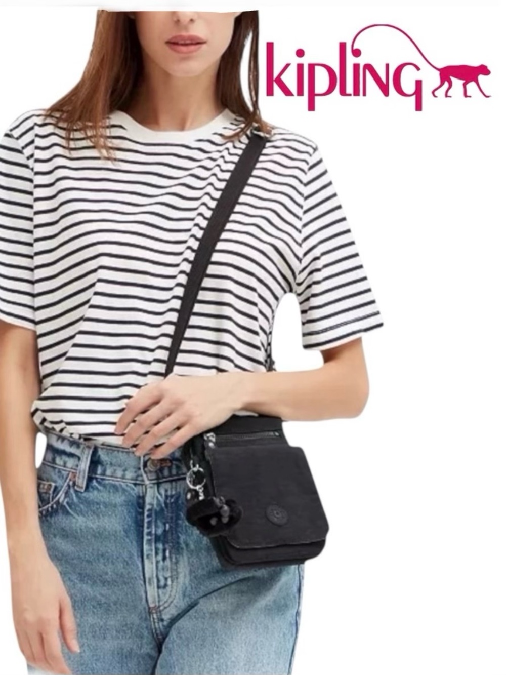 Kipling (NWT) Crossbody Bag W/Key Chain, lots of room in this little bag